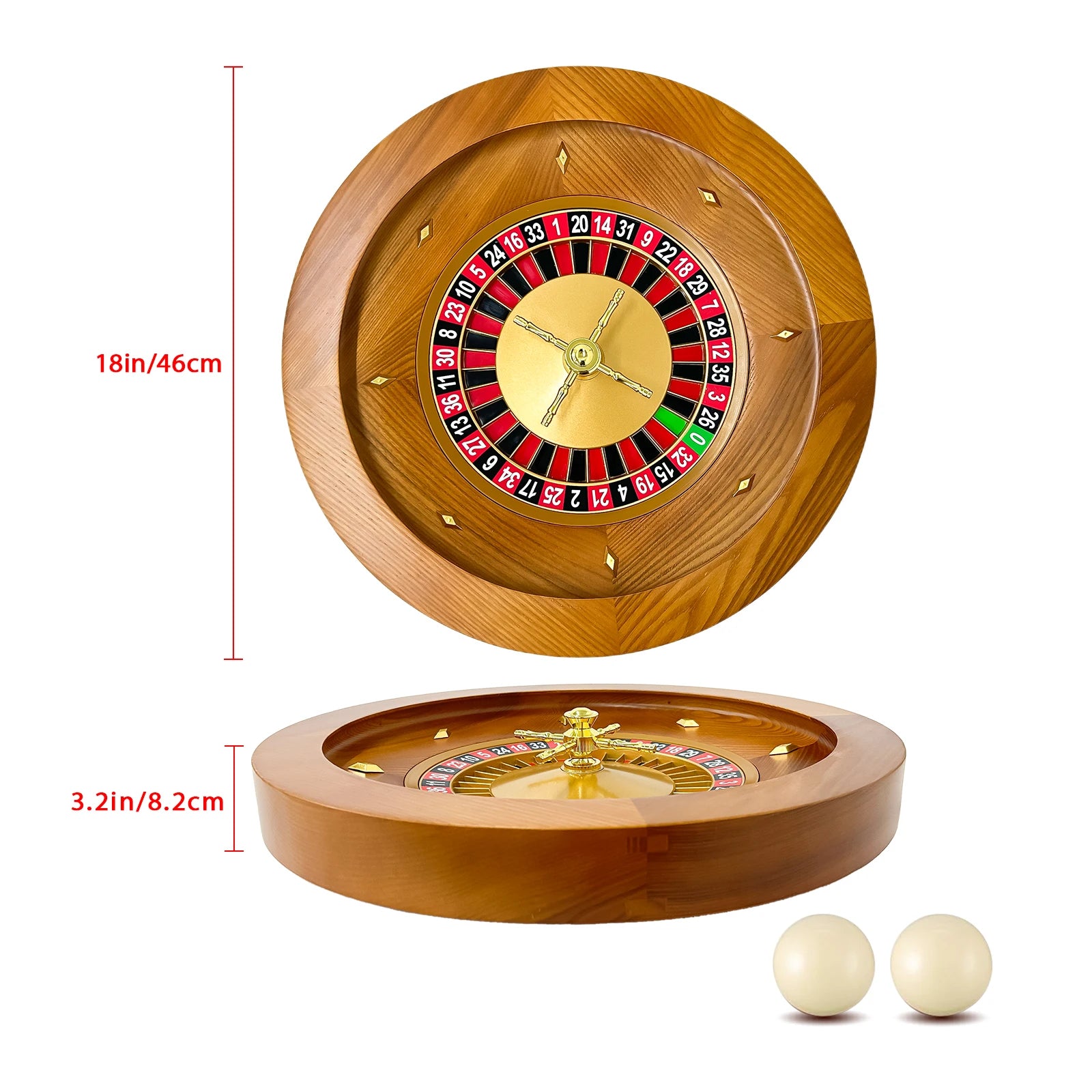 EliteSpin Wooden Roulette Wheel