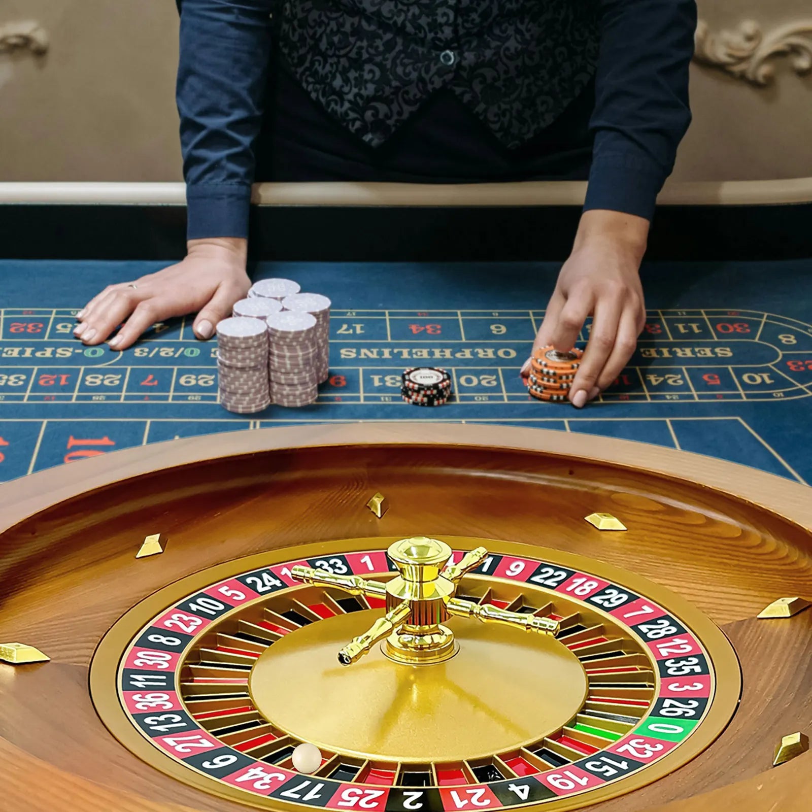 EliteSpin Wooden Roulette Wheel