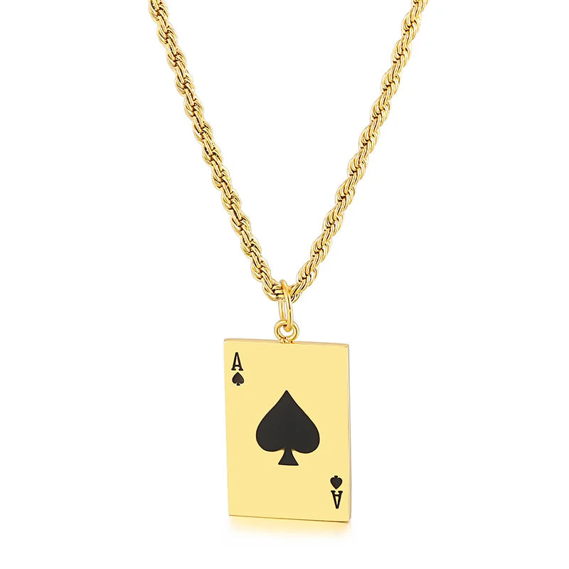 Lucky Ace Pendant Necklace