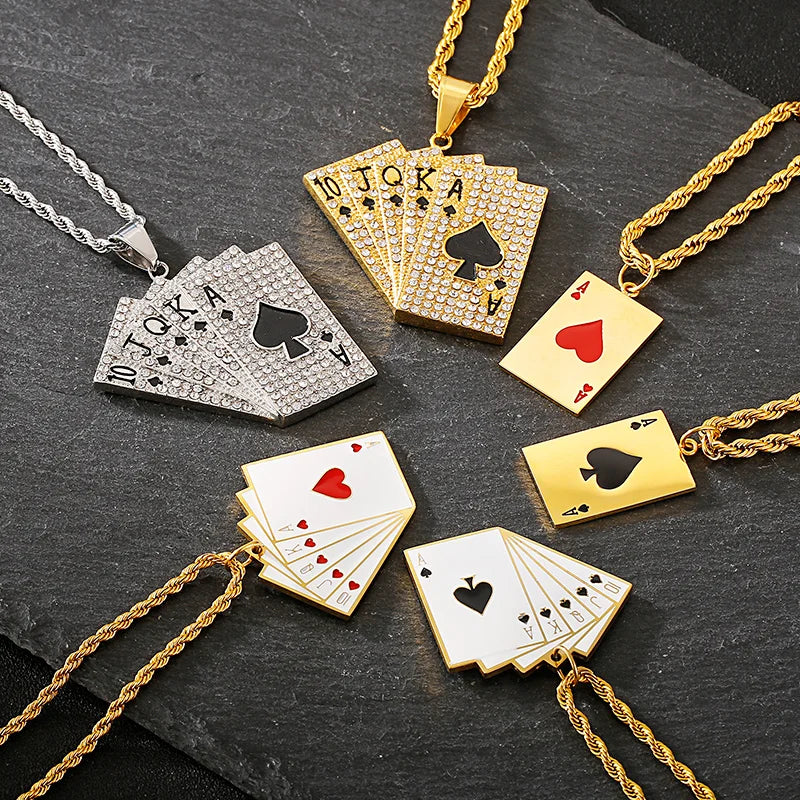 Lucky Ace Pendant Necklace