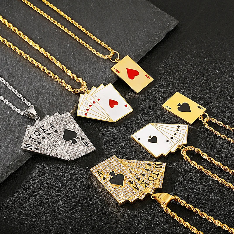 Lucky Ace Pendant Necklace