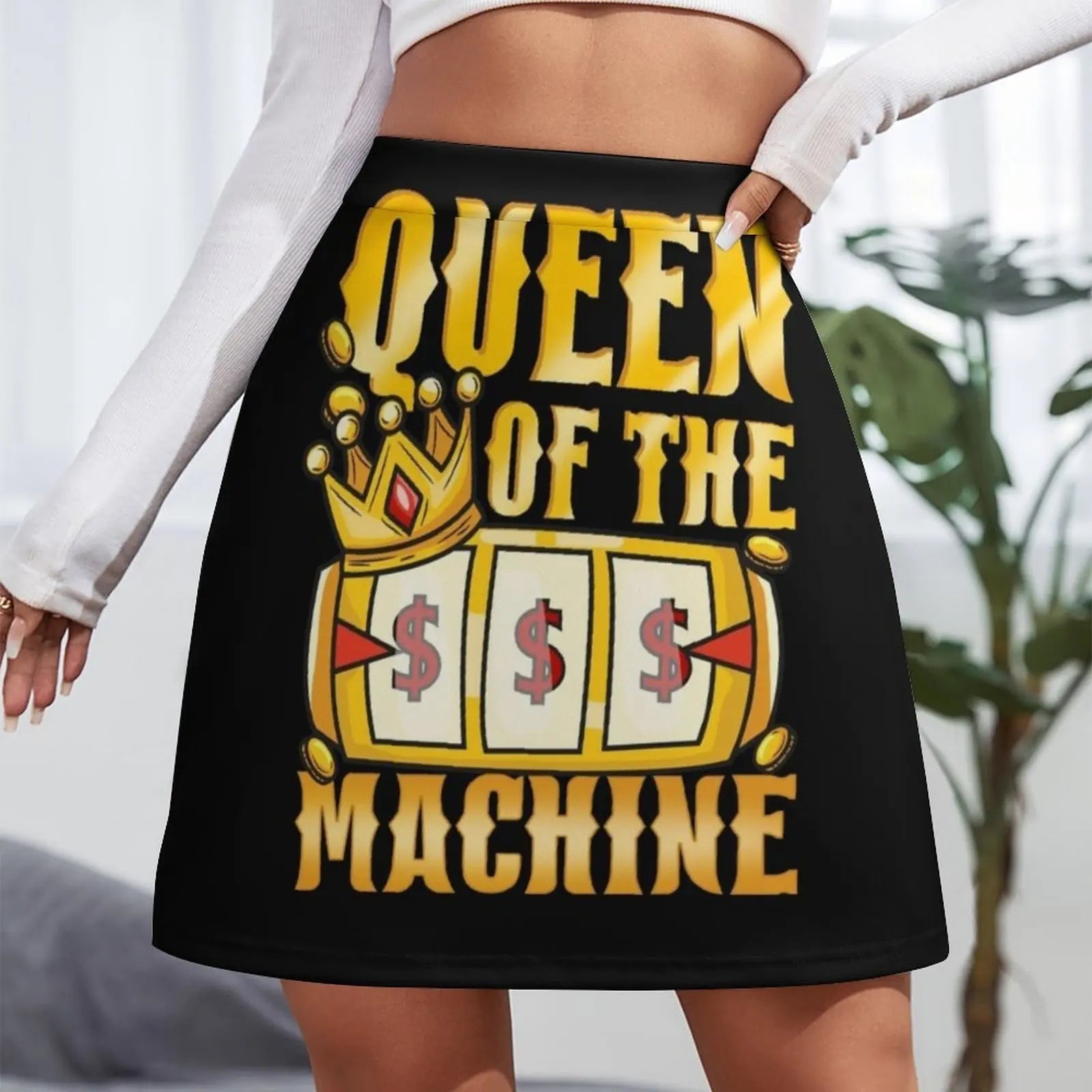 Queen of the Slot Machine Mini Skirt